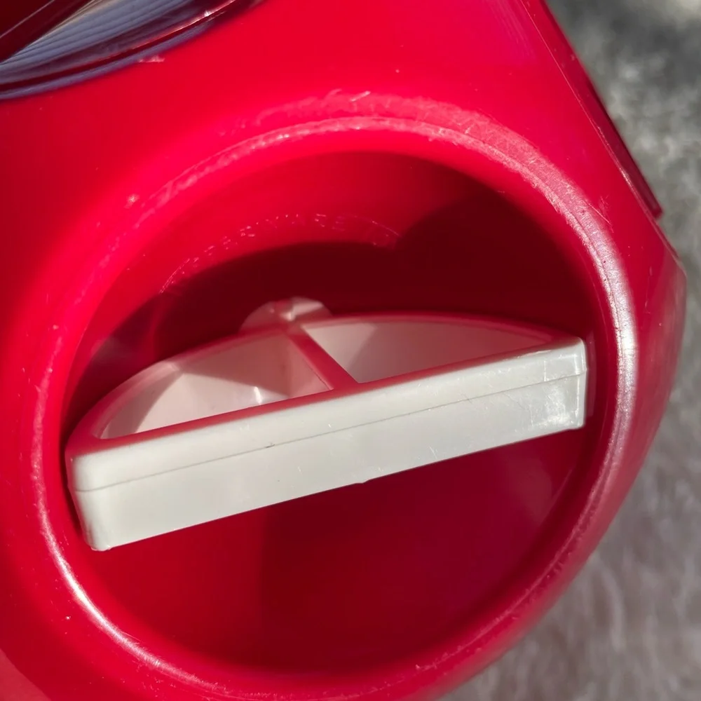 Tupperware Special Edition Red & White Shape O Ball by TUPPERWARE